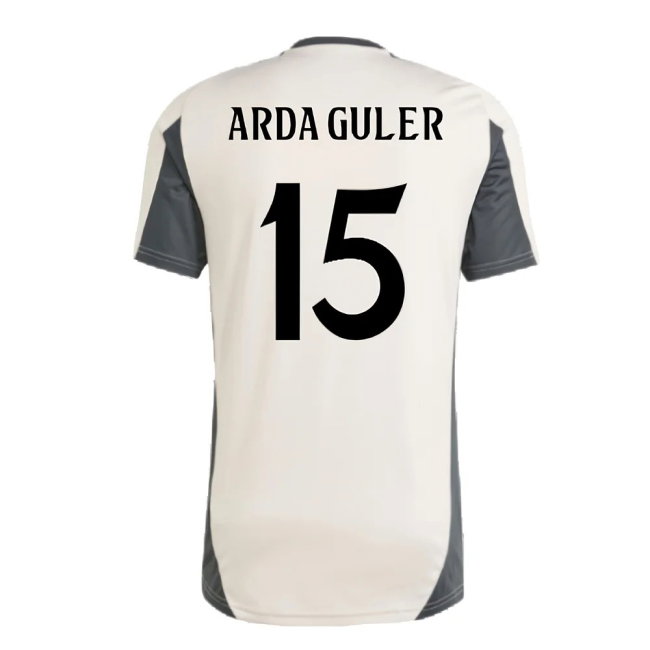 2024-2025 Real Madrid EU Training Jersey (Putty Mauve) (Arda Guler 15)