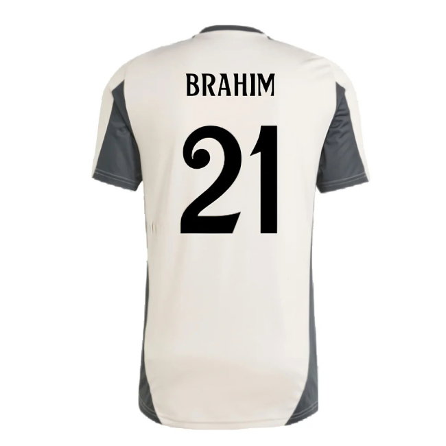 2024-2025 Real Madrid EU Training Jersey (Putty Mauve) (Brahim 21)