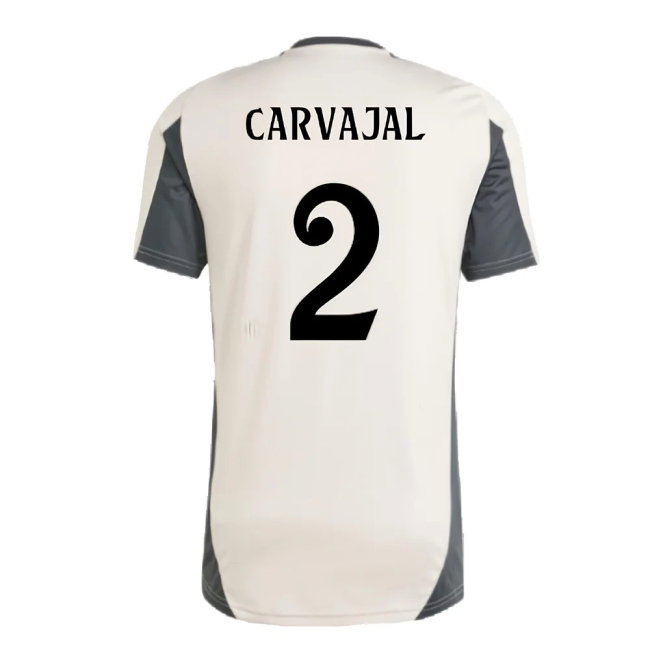 2024-2025 Real Madrid EU Training Jersey (Putty Mauve) (Carvajal 2)