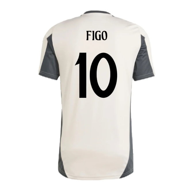 2024-2025 Real Madrid EU Training Jersey (Putty Mauve) (Figo 10)