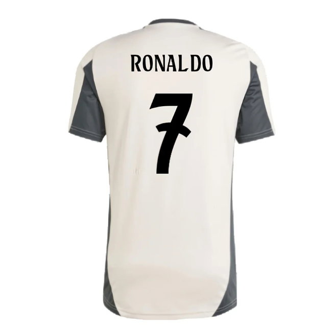 2024-2025 Real Madrid EU Training Jersey (Putty Mauve) (Ronaldo 7)