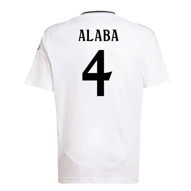 2024-2025 Real Madrid Home Shirt (Kids) (Alaba 4)