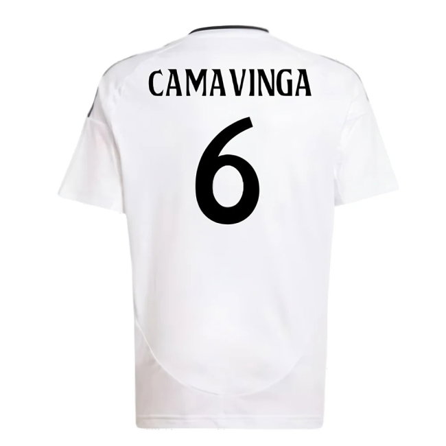 2024-2025 Real Madrid Home Shirt (Kids) (Camavinga 6)