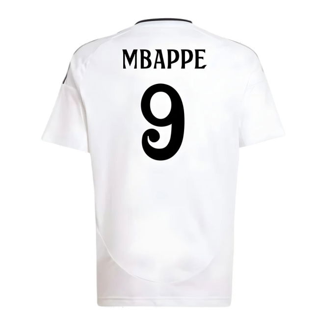 2024-2025 Real Madrid Home Shirt (Kids) (Mbappe 9)