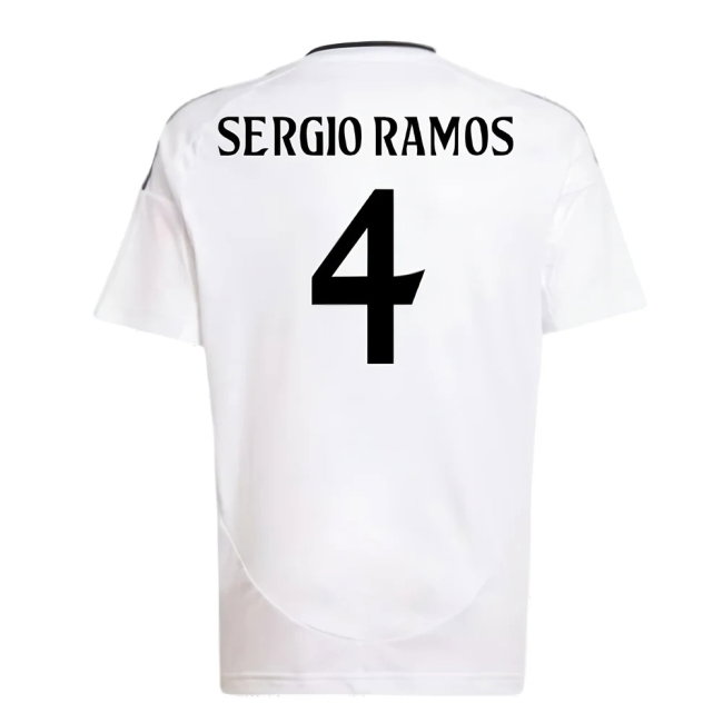 2024-2025 Real Madrid Home Shirt (Kids) (Sergio Ramos 4)