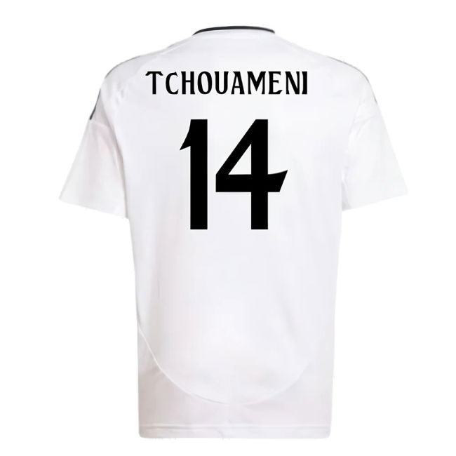 2024-2025 Real Madrid Home Shirt (Kids) (Tchouameni 14)