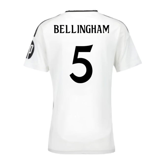 2024-2025 Real Madrid Home Shirt (Womens) (Bellingham 5)