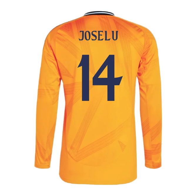 2024-2025 Real Madrid Long Sleeve Away Shirt (Joselu 14)