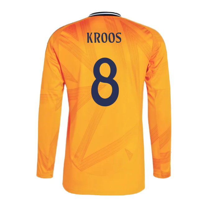 2024-2025 Real Madrid Long Sleeve Away Shirt (Kroos 8)