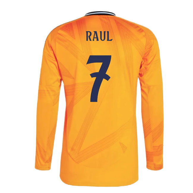 2024-2025 Real Madrid Long Sleeve Away Shirt (Raul 7)