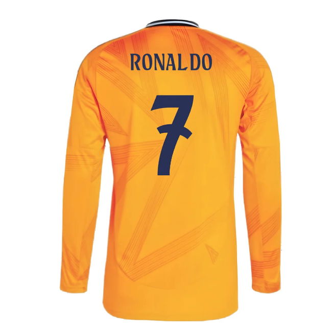 2024-2025 Real Madrid Long Sleeve Away Shirt (Ronaldo 7)