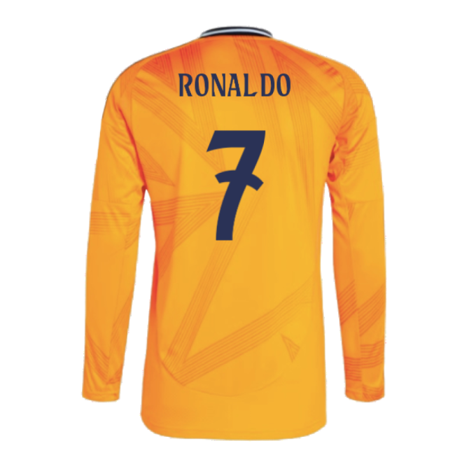 2024-2025 Real Madrid Long Sleeve Away Shirt (Ronaldo 7)