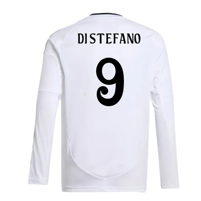 2024-2025 Real Madrid Long Sleeve Home Shirt (Kids) (Di Stefano 9)