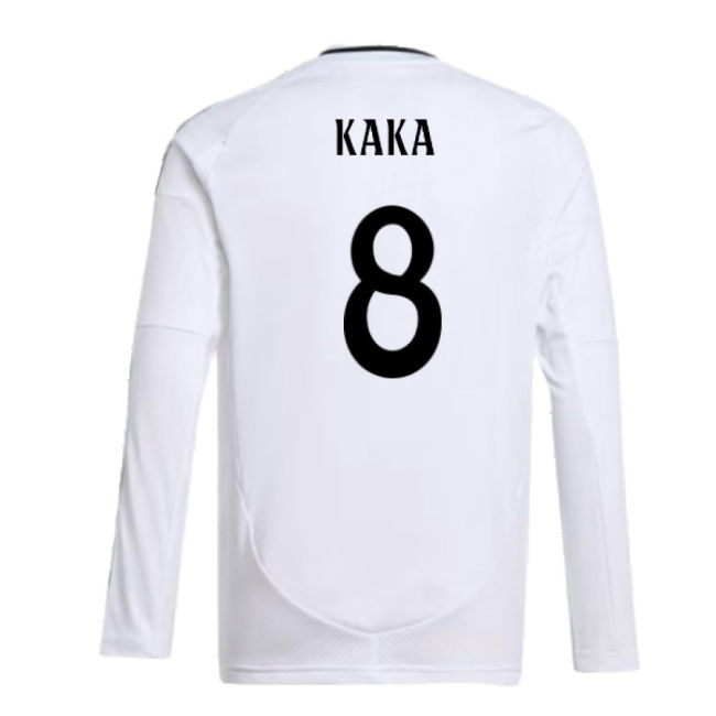 2024-2025 Real Madrid Long Sleeve Home Shirt (Kids) (Kaka 8)