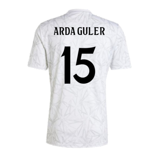 2024-2025 Real Madrid Pre-Match Shirt (White) (Arda Guler 15)