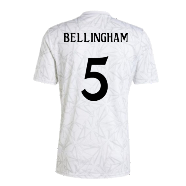 2024-2025 Real Madrid Pre-Match Shirt (White) (Bellingham 5)