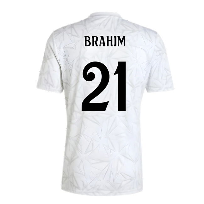 2024-2025 Real Madrid Pre-Match Shirt (White) (Brahim 21)