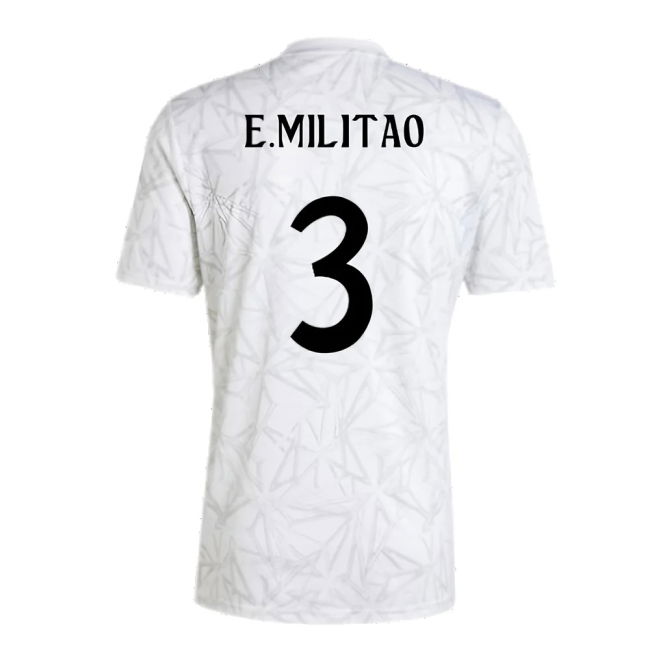 2024-2025 Real Madrid Pre-Match Shirt (White) (E.Militao 3)