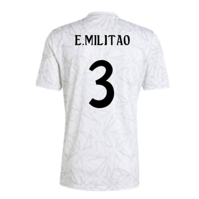 2024-2025 Real Madrid Pre-Match Shirt (White) (E.Militao 3)
