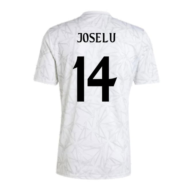 2024-2025 Real Madrid Pre-Match Shirt (White) (Joselu 14)