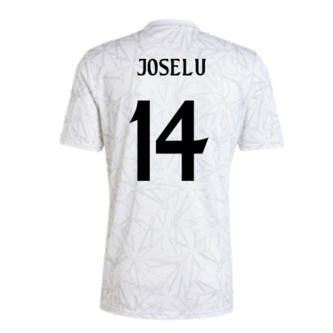 2024-2025 Real Madrid Pre-Match Shirt (White) (Joselu 14)