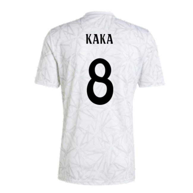 2024-2025 Real Madrid Pre-Match Shirt (White) (Kaka 8)