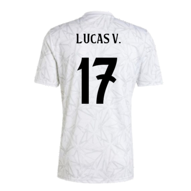 2024-2025 Real Madrid Pre-Match Shirt (White) (Lucas V. 17)