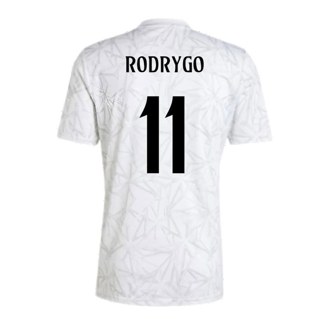 2024-2025 Real Madrid Pre-Match Shirt (White) (Rodrygo 11)