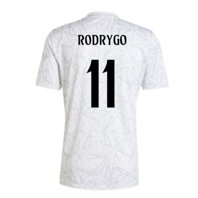 2024-2025 Real Madrid Pre-Match Shirt (White) (Rodrygo 11)
