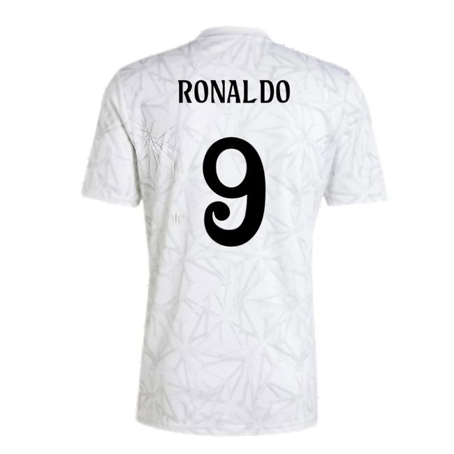 2024-2025 Real Madrid Pre-Match Shirt (White) (Ronaldo 9)