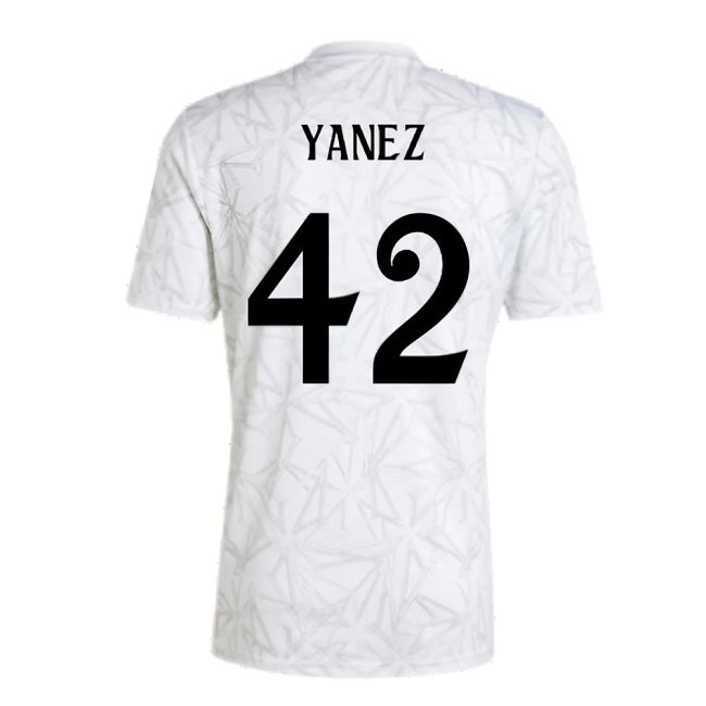 2024-2025 Real Madrid Pre-Match Shirt (White) (Yanez 42)