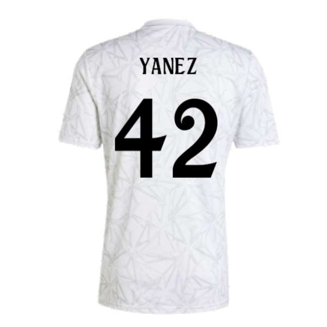 2024-2025 Real Madrid Pre-Match Shirt (White) (Yanez 42)