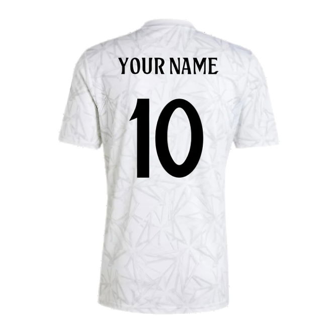 2024-2025 Real Madrid Pre-Match Shirt (White) (Your Name)