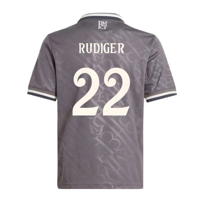 2024-2025 Real Madrid Third Shirt (Kids) (Rudiger 22)