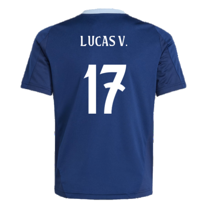 2024-2025 Real Madrid Training Jersey (Navy) - Kids (Lucas V. 17)
