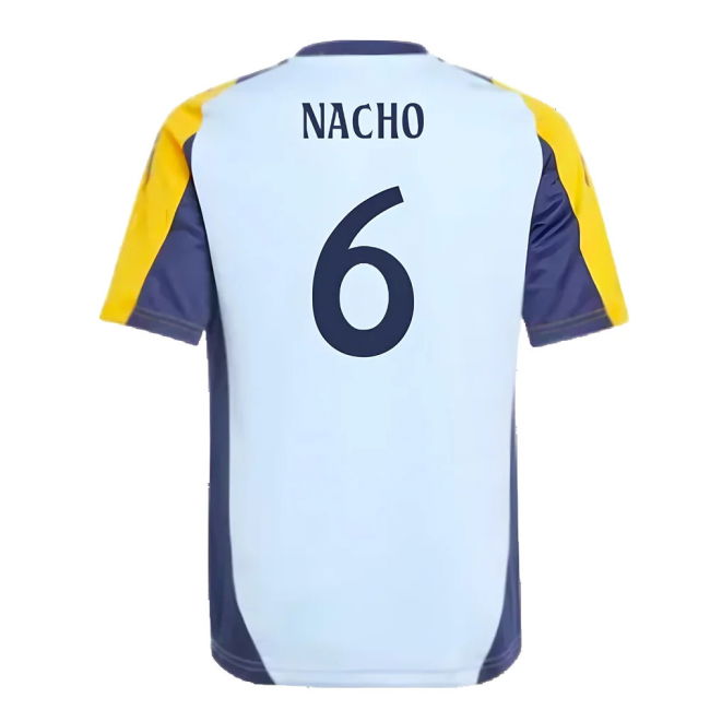 2024-2025 Real Madrid Training Shirt (Glow Blue) - Kids (Nacho 6)