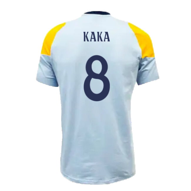 2024-2025 Real Madrid Training Tee (Glow Blue) (Kaka 8)