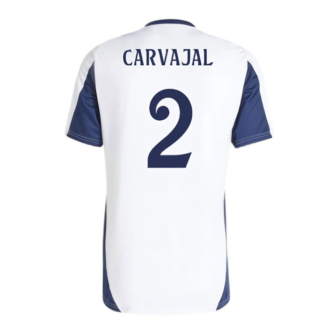 2024-2025 Real Madrid Training Tee (White) (Carvajal 2)