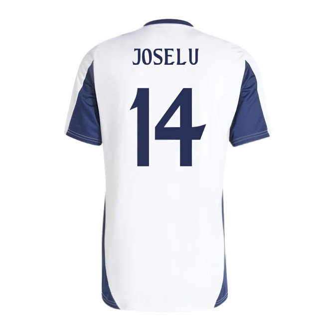 2024-2025 Real Madrid Training Tee (White) (Joselu 14)