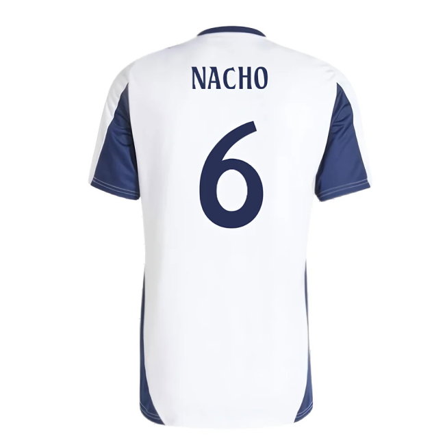 2024-2025 Real Madrid Training Tee (White) (Nacho 6)