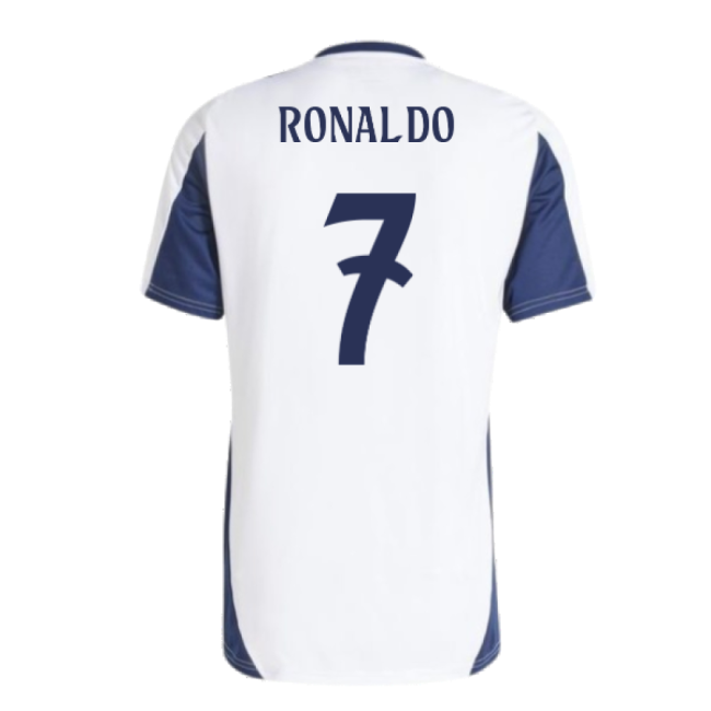 2024-2025 Real Madrid Training Tee (White) (Ronaldo 7)