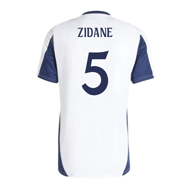 2024-2025 Real Madrid Training Tee (White) (Zidane 5)