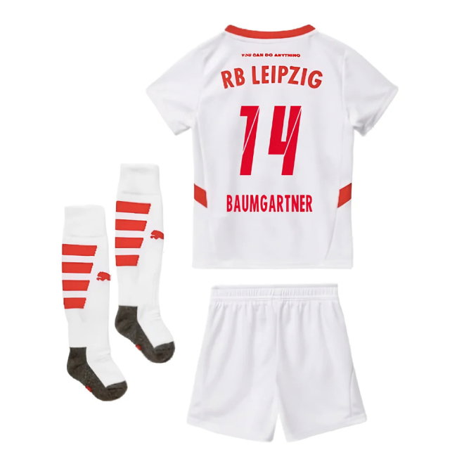 2024-2025 Red Bull Leipzig Home Mini Kit (Baumgartner 14)