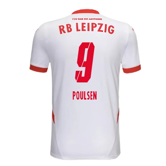 2024-2025 Red Bull Leipzig Home Shirt (Kids) (Poulsen 9)