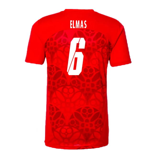 2024-2025 Red Bull Leipzig Pre-Match Shirt (Red) (Elmas 6)