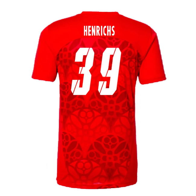 2024-2025 Red Bull Leipzig Pre-Match Shirt (Red) (Henrichs 39)