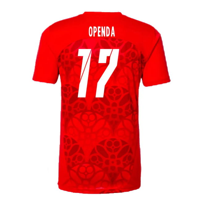 2024-2025 Red Bull Leipzig Pre-Match Shirt (Red) (Openda 17)