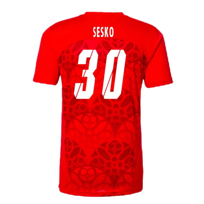 2024-2025 Red Bull Leipzig Pre-Match Shirt (Red) (Sesko 30)