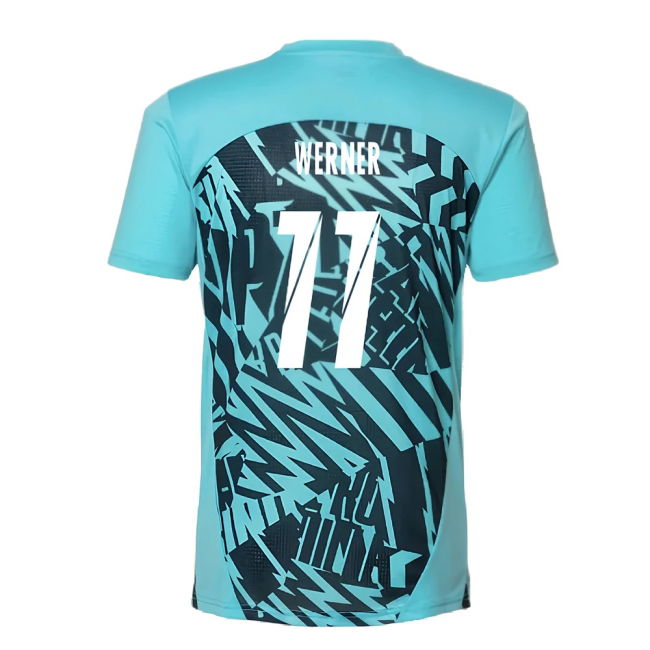 2024-2025 Red Bull Leipzig Pre-Match SS Shirt (Aqua) (Werner 11)