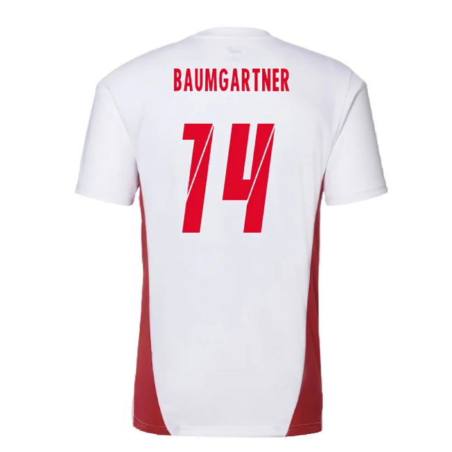 2024-2025 Red Bull Leipzig Training Shirt (White) (Baumgartner 14)